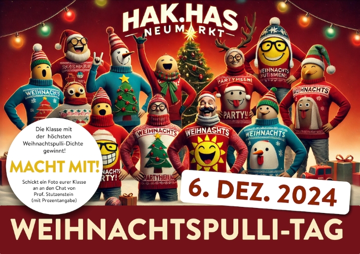 Weihnachtspullitag an der HAK.HAS Neumarkt--Bild-Nr. 1